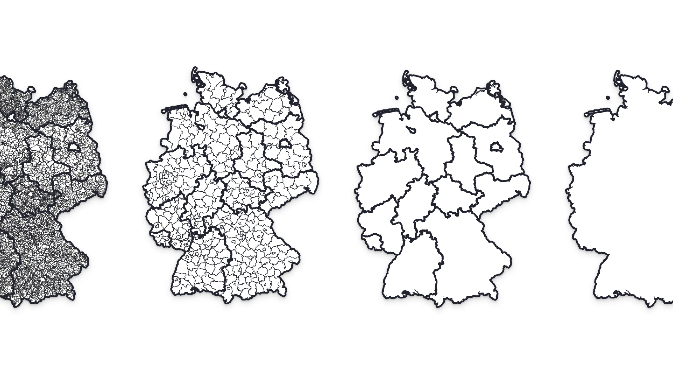 Verschiedene föderale Datenebenen