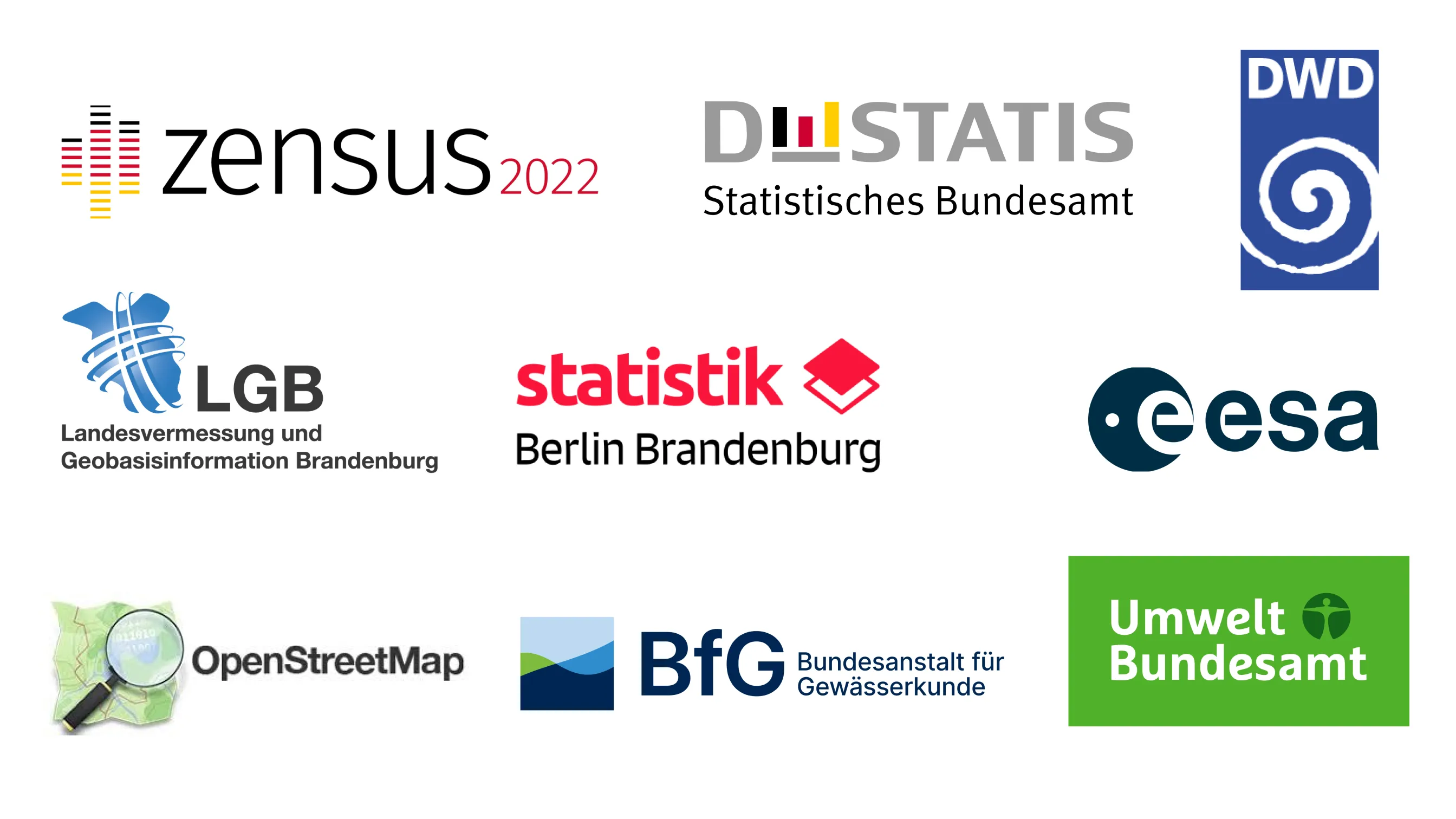 Logos von Datenbereitsteller:innen